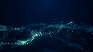 Informaatioverkoston kuvituskuvaa, aallokko