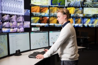 tampereen liikenteenohjauskeskus. kuvituskuva