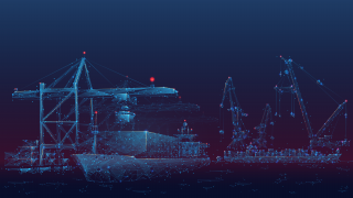 Alus satamassa piirroskuva