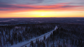 Dronekuvaa Lapin maisemista