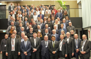 Drone specialists gathered in Helsinki, Finland. Decorative picture.